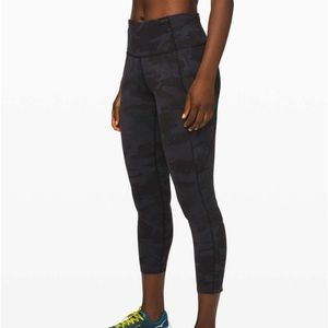 Lululmeon fast and free 23 inch camo leggings